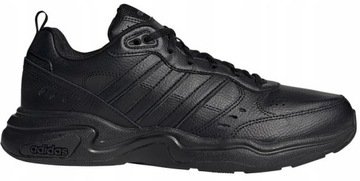 41 1/3 BUTY ADIDAS MĘSKIE SKÓRZANE CZARNE WYGODNE