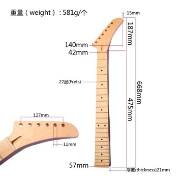 DIY drewniany gitarowy podstrunnica do