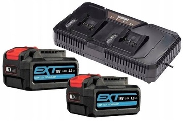 ERBAUER ZESTAW EMC18LI + 2 szt 4.0Ah 4Ah 18V r.22'