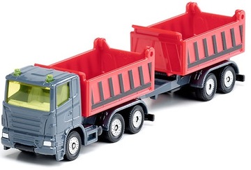 SIKU 1685 Ciężarówka z wywrotką i przyczepą | 1:87