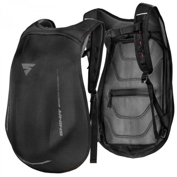 SHIMA PRAKTYCZNY PLECAK MOTOCYKLOWY USZTYWNIANY AYRO 24L BLACK