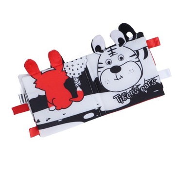 Детская книжка из ткани с мультяшным узором, детская ткань R9