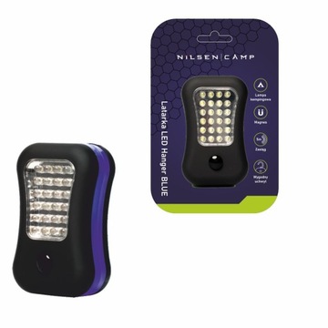 Latarka LED 3W 80lm IP20 zasięg 5m 3x AAA R03 magnes uchwyt