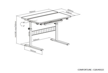 COMFORTLINE 401 СЕРЫЙ ДЕТСКИЙ СТОЛ