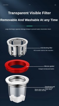 Дезодорант для трапов в полу, универсальная внутренняя вставка