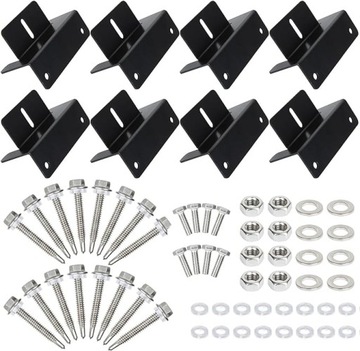 ZESTAW 8 ELEMENTÓW MONTAŻ PANELU SŁONECZNEGO