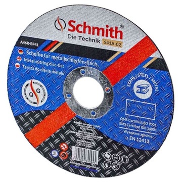 SCHMITH TARCZA DO CIĘCIA METALU 115x1 MOCNA Z DROBINAMI DIAMENTU