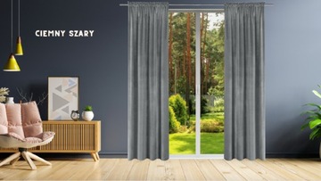 ВЕЛЮРОВАЯ ШТОРА 140x240 ДЛИННАЯ ШТОРА СТРУНЫ ЦВЕТА ШТОРА-ЛЯГУШКА