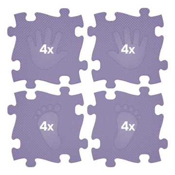 MATA PODŁOGOWA 16 ELEMENTÓW LILAC MFK-044-4