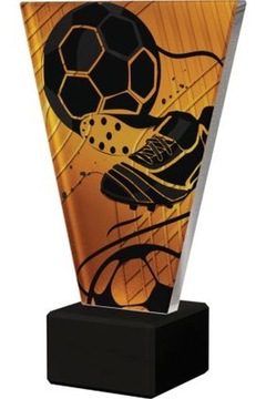 Trofeum szklane Piłka Nożna But VL1-D/SOC3/BK 15 cm z grawerem