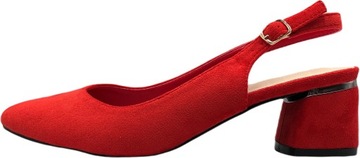 SANDAŁ NA OBCASIE ELEGANCKI RED GOODIN XR104 36
