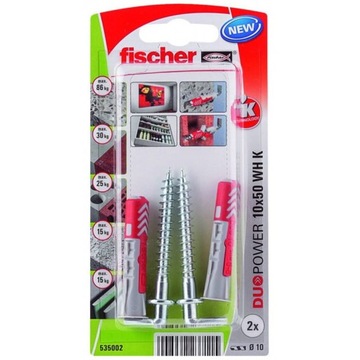 Kołek z hakiem Fischer Duopower 10x50 WH k NV 535002
