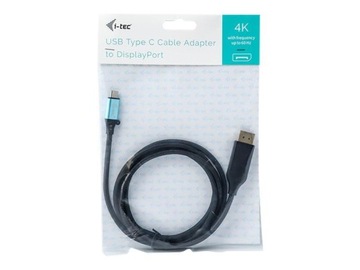 Кабель-адаптер I-TEC USB C DisplayPort, совместимость с 4K, 60 Гц, 200 см