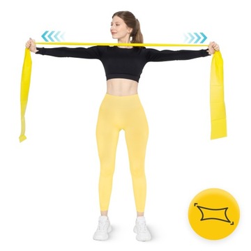 РЕЗИНОВАЯ РЕАБИЛИТАЦИОННАЯ ЛЕНТА ДЛЯ ТРЕНИРОВОК 30М СОПРОТИВЛЕНИЕ 1/5