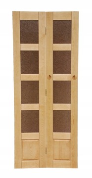 Складные двери из сосны