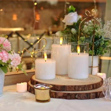 3X СВЕЧА БОЛЬШАЯ ВЕЧНАЯ СВЕЧА НА АККУМУЛЯТОРЕ С ЭФФЕКТОМ ПЛАМЕНИ 252627