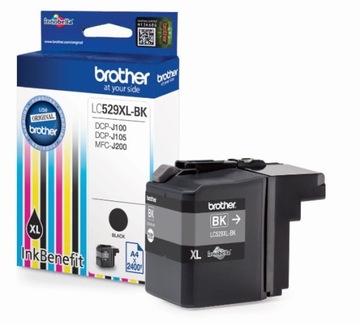 Tusz Brother LC529XLBK Black 2400 stron