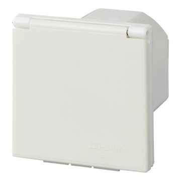РОЗЕТКА НАРУЖНАЯ, 230 В CEE, БЕЛАЯ