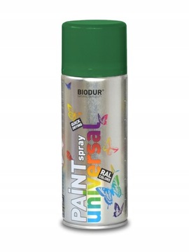FARBA EMALIA W SPRAYU AEROZOL UNIWERSALNY ZIELONA MECH spray 400ml RAL 6005