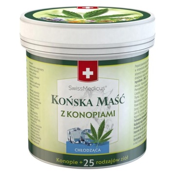 Końska maść chłodząca z KONOPIAMI 250 ml konopia