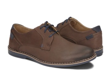 КОЖАНЫЕ ТУФЛИ МУЖСКИЕ KOMODO 859L КОРИЧНЕВЫЕ 43