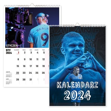 KALENDARZ ŚCIENNY NA ROK 2024 HAALAND A4