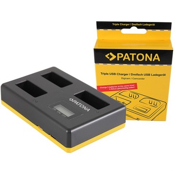 Ładowarka PATONA USB Triple LCD Nikon EN-EL14