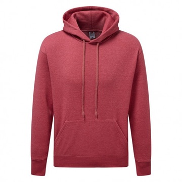 Bluza męska z kapturem FRUIT LOOM Vintage Red XXL