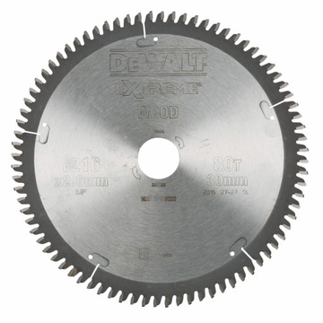 DEWALT PIŁA DO DREWNA 216X30mm 80Z DT4286
