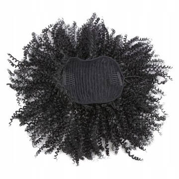 1шт афро вьющийся парик с волнистым хвостом и кружевной передницей