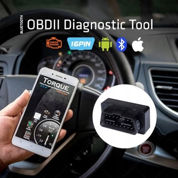 ИНТЕРФЕЙС РАЗЪЕМ OBD2 BLUETOOTH 4.0 ANDROID iOS