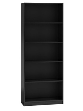 KLASYCZNY REGAŁ NA KSIĄŻKI 60 cm CZARNY