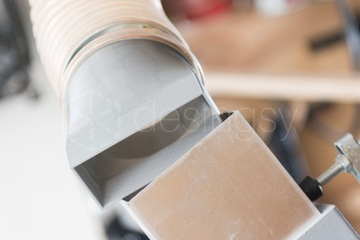 Переходник редукционный алюминиевый профиль 100х40 на спиро 100