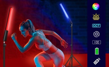 RGB светодиодный видеосвет для фотосъемки, полноцветный, 12 эффектов, 2500-6500K