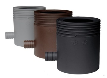 БАК ДОЖДЕВОЙ ВОДЫ 265Л + ОСНОВАНИЕ + КОЛЛЕКТОР 80-105 КОРИЧНЕВЫЙ + КРАН