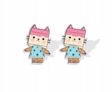 KOLCZYKI WKRĘTKI BIŻUTERIA KOCI DOMEK GABI model 10