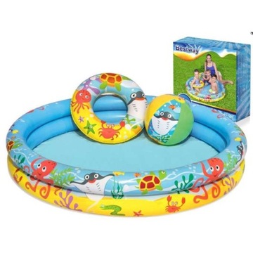 BESTWAY 51124 Basen piłka kółko brodzik 122cm na prezent