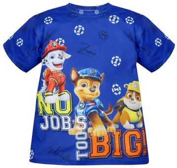 T-SHIRT Chłopięcy Krótki Rękaw Kreskówka Bajka Bawełna r 122 3363
