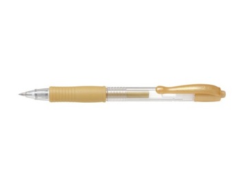 Długopis żelowy G2 metallic Pilot złoty