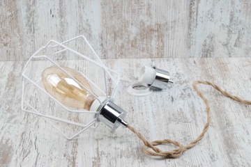 хромированная металлическая рама e27 с двумя фланцами и замком-пауком в стиле лофт в стиле ретро.