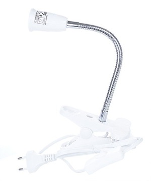 Lampka na klips E27 40W przewód 1,5m bez klosza