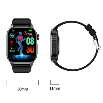 Умные часы JG Smart JS580 ПОЛЬСКИЙ КАРДИОВАТЧЕР МЕНЮ красный