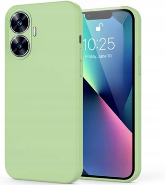 ЧЕХОЛ ДЛЯ REALME C55 СИЛИКОНОВЫЙ ЦВЕТ МЯГКИЙ ЧЕХОЛ + СТЕКЛО