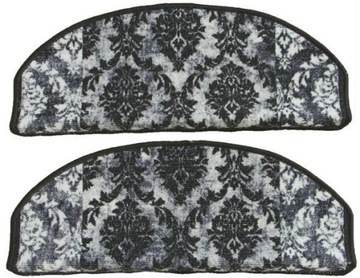 SZARE NAKŁADKI NA SCHODY ORNAMENT W STYLU GLAMOUR