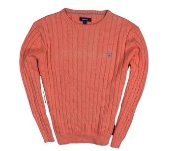 GANT Sweter Męski Premium Cotton Warkocz / L