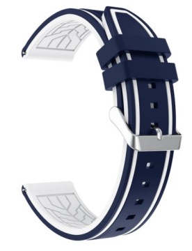 РЕМЕШОК ДЛЯ ЧАСОВ SAMSUNG GALAXY ТЕМНО-СИНИЙ И БЕЛЫЙ, 46 ММ