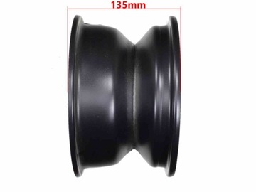 ОБОДА ДЛЯ квадроцикла 8 ДЮЙМОВ, ПЕРЕДНЯЯ ЧАСТЬ С 4 БОЛТАМИ, ATV 150, ЧЕРНЫЙ HB