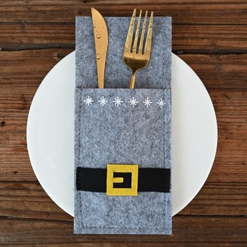 Рождественский карманный чехол для столовых приборов