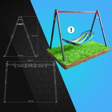 ДВОЙНЫЕ МЕТАЛЛИЧЕСКИЕ КАЧЕЛИ ДЕТСКИЕ, Садовые, КАРКАС ГНЕЗДА АИСТА
