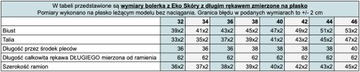 BOLERKO Marynarka żakiecik EKO SKÓRA złote długi rękaw 32-46 tu 40